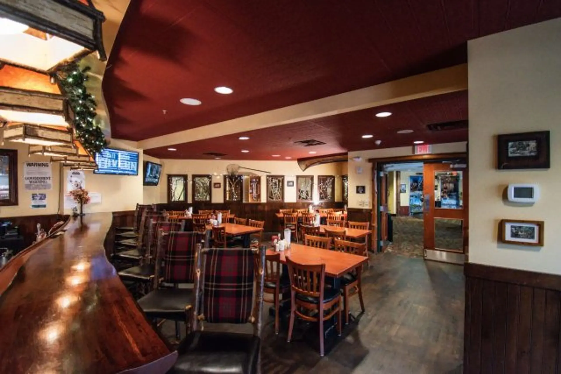 Tall Tales Tavern dining area inside Great Escape Lodge in Queensbury NY