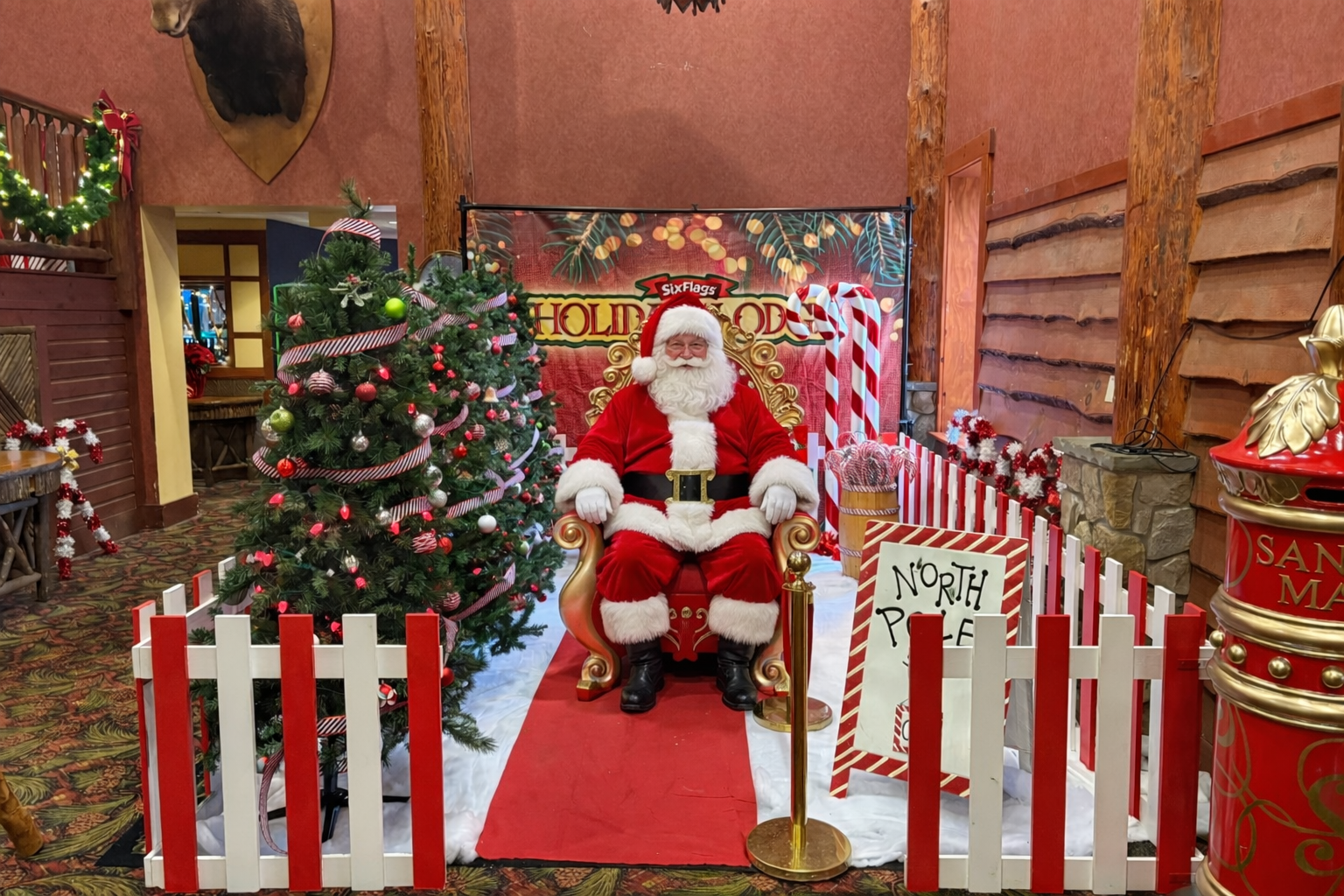 Holiday in the Lodge background image