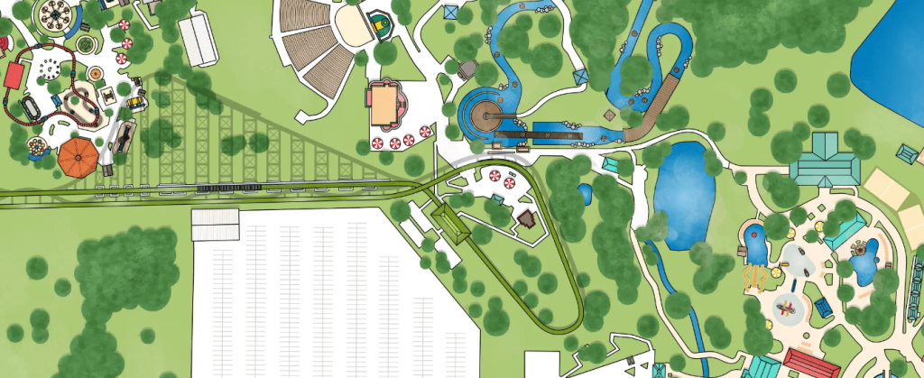 Mamba Ride Layout Mamba® - Worlds of Fun Park