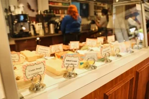 view of fudge offerings
