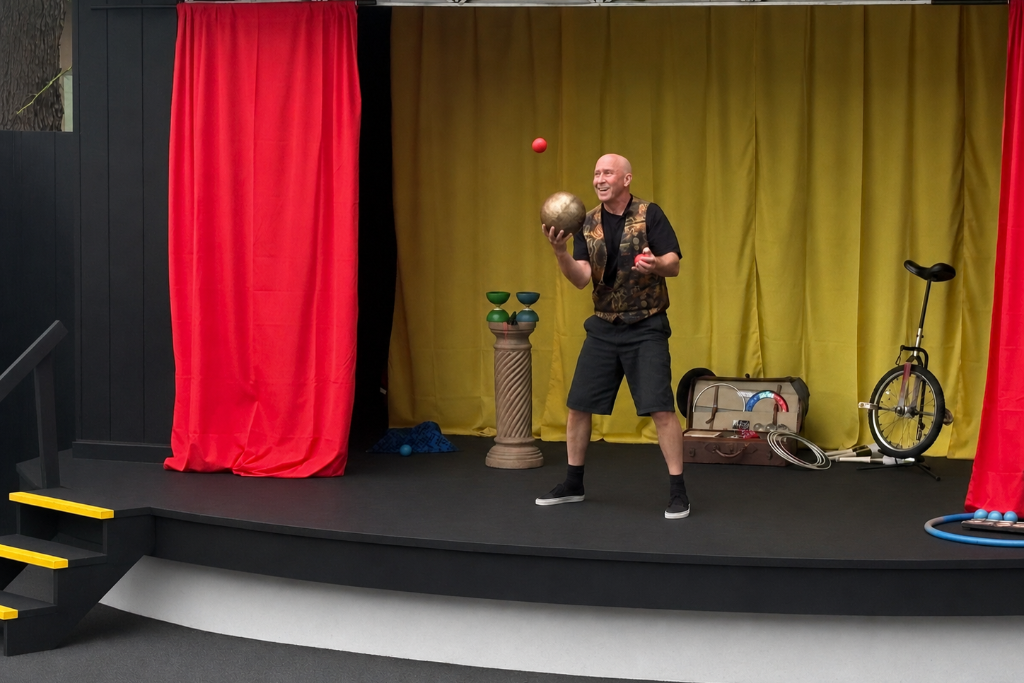 Juggler Mike McCrae background image