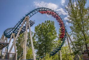 Flashback roller coaster at Great Escape