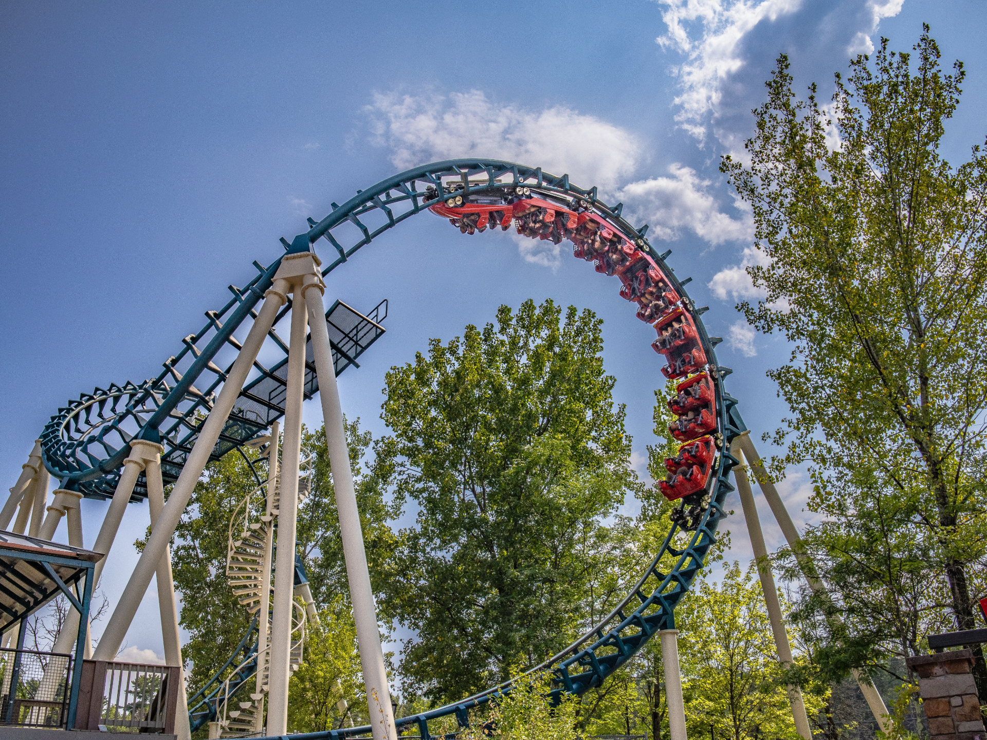 Flashback roller coaster at Great Escape